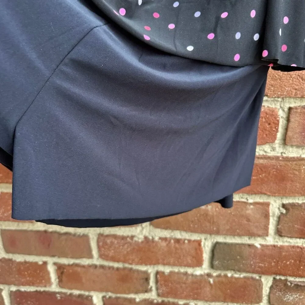 Miraclesuit $188 Roxy Romper Spot On Black Pink Slimming 18W NWT